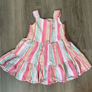 Kids Striped Pink Dress